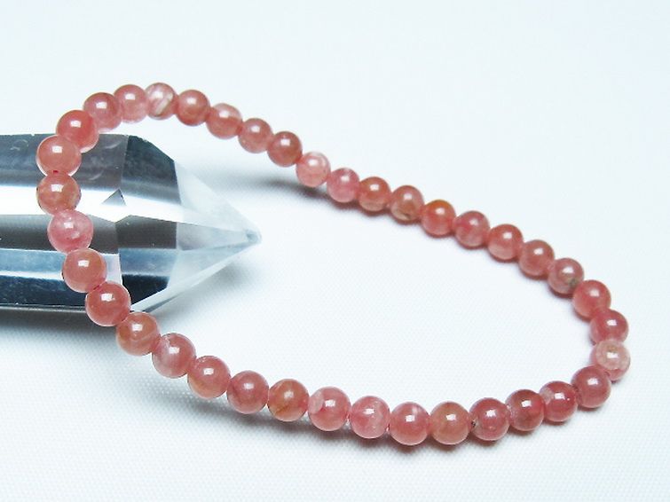 インカローズ ロードクロサイト ブレスレット 5mm [t27-2705] 1枚目