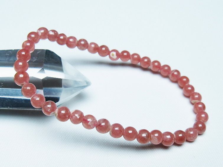 インカローズ ロードクロサイト ブレスレット 5mm [T27-2714] 1枚目