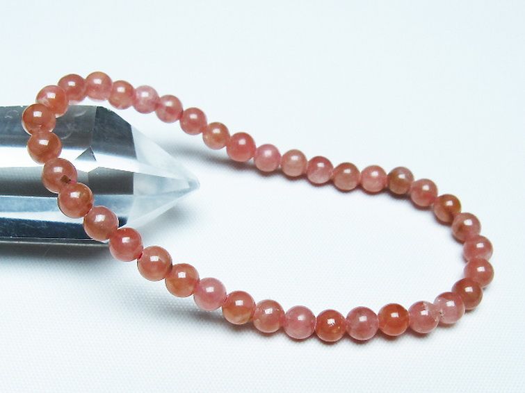 インカローズ ロードクロサイト ブレスレット 5mm [t27-2732] 1枚目