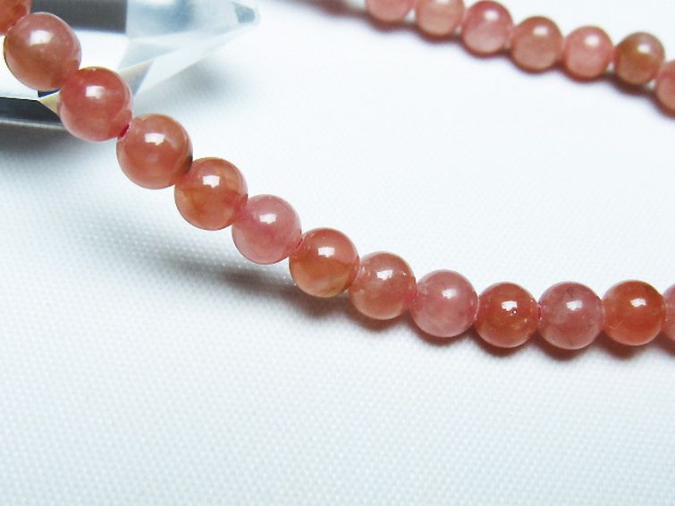 インカローズ ロードクロサイト ブレスレット 5mm [t27-2732] 3枚目