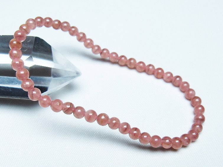 インカローズ ロードクロサイト ブレスレット 4mm [t27-2736] 1枚目