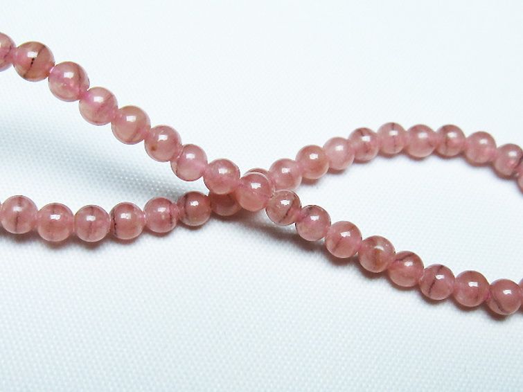 インカローズ ロードクロサイト ブレスレット 4mm [t27-2736] 2枚目