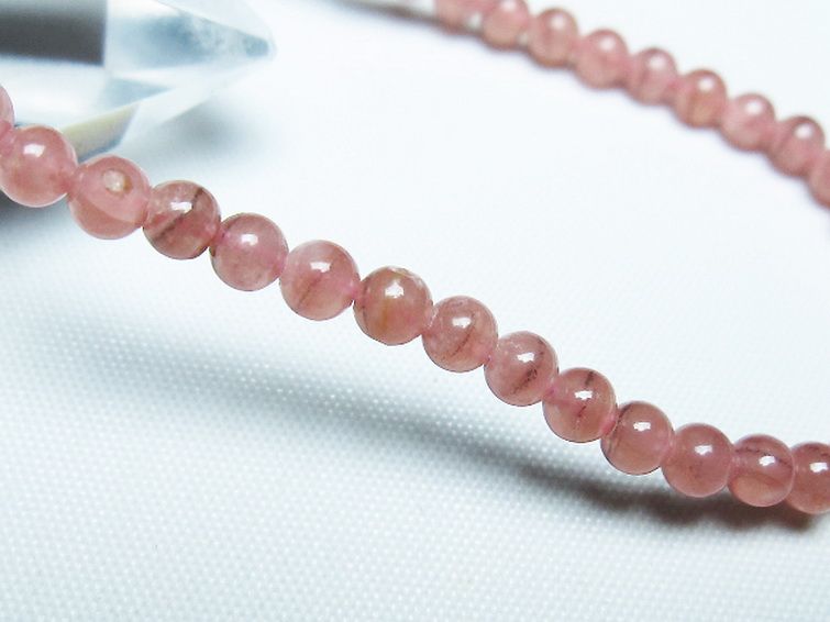 インカローズ ロードクロサイト ブレスレット 4mm [t27-2736] 3枚目