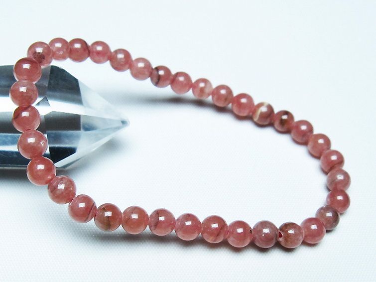 インカローズ ロードクロサイト ブレスレット 5mm [T27-2754] 1枚目