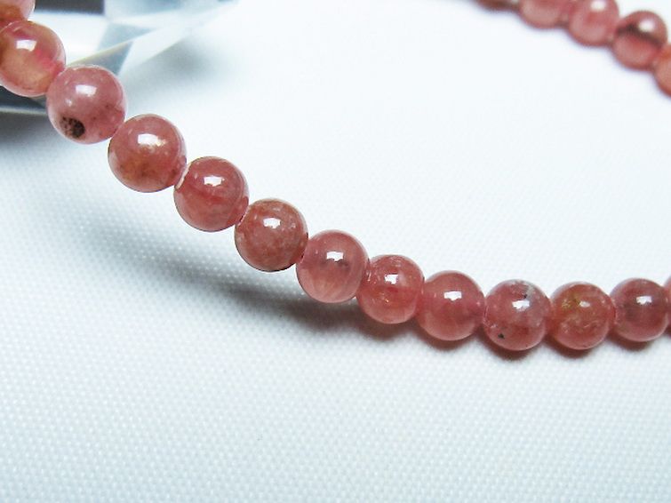 インカローズ ロードクロサイト ブレスレット 5mm [T27-2757] 3枚目