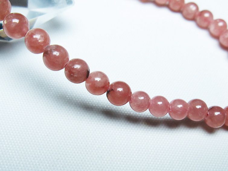 インカローズ ロードクロサイト ブレスレット 5mm [T27-2762] 3枚目