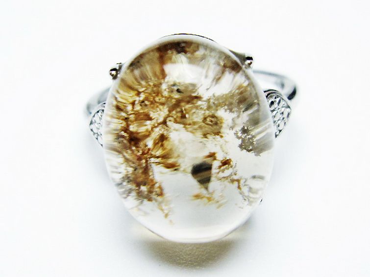 ガーデン （庭園） 水晶 指輪 リング 17号 [t272-3637] 1枚目