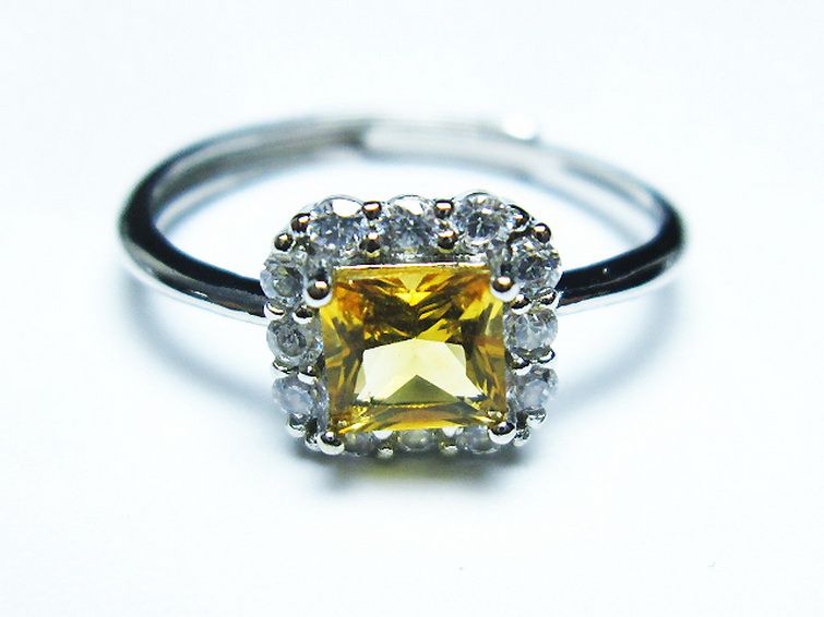 シトリン 指輪 (16号) [t275-22168] 1枚目