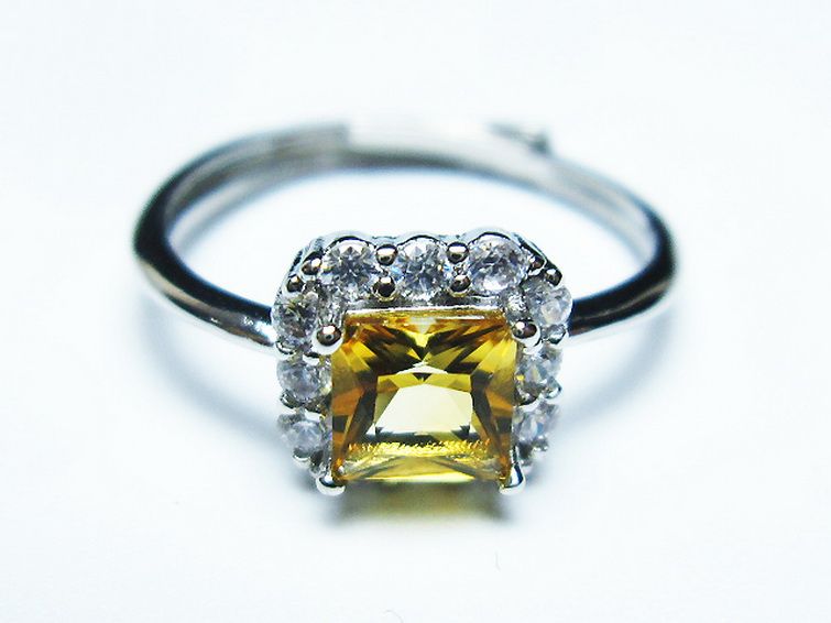 シトリン 指輪 (15号) [t275-22321] 1枚目