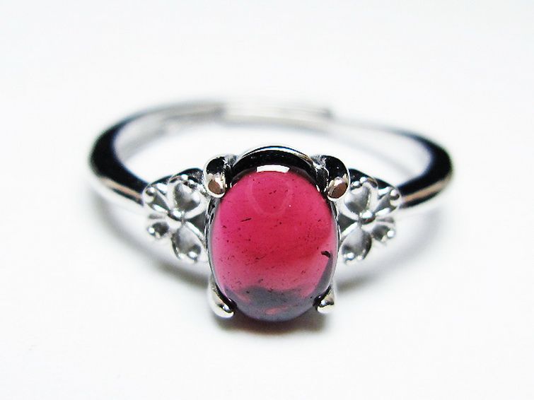 キャンディピンク ガーネット 指輪 (15号) [t275-22596] 1枚目