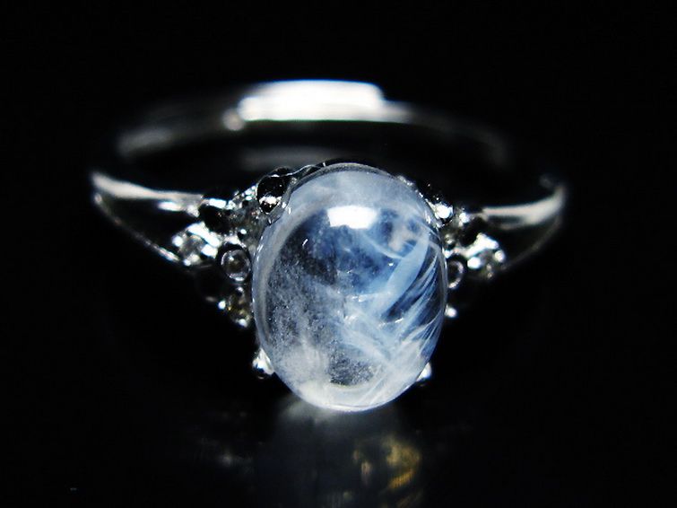 エンジェルラダークォーツ 指輪 (17号) [t275-22763] 1枚目