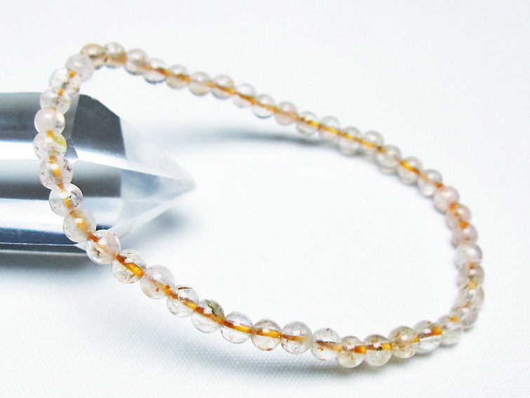 アフリカンストロベリークォーツ ブレスレット 4mm [T276-2357] 1枚目