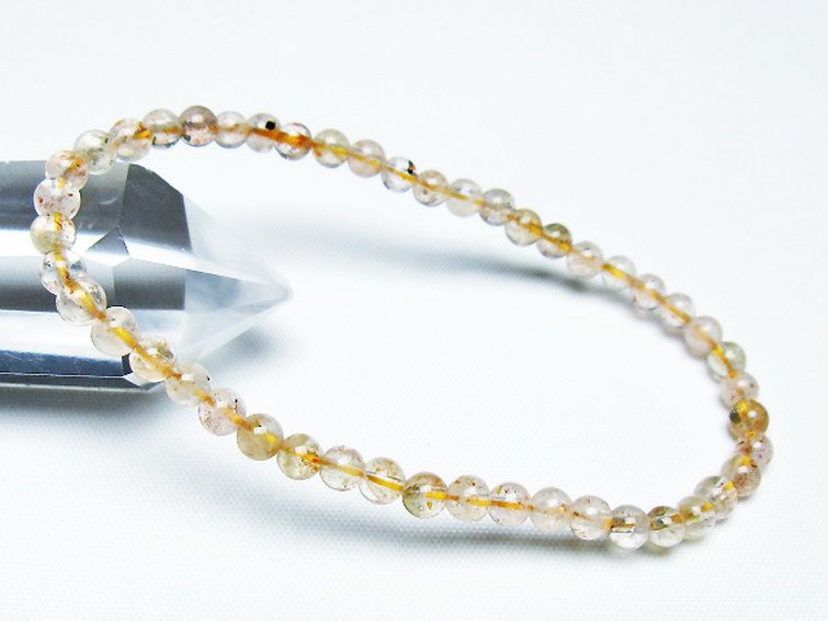 アフリカンストロベリークォーツ ブレスレット 4mm [T276-2412] 1枚目