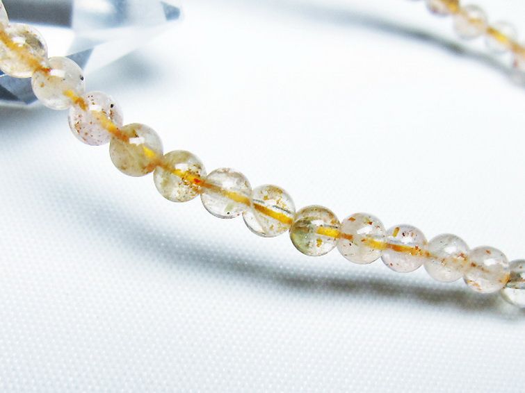 アフリカンストロベリークォーツ ブレスレット 4mm [T276-2412] 3枚目