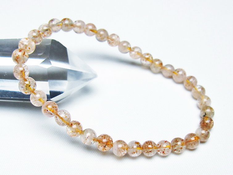 アフリカンストロベリークォーツ ブレスレット 5mm [T276-2476] 1枚目