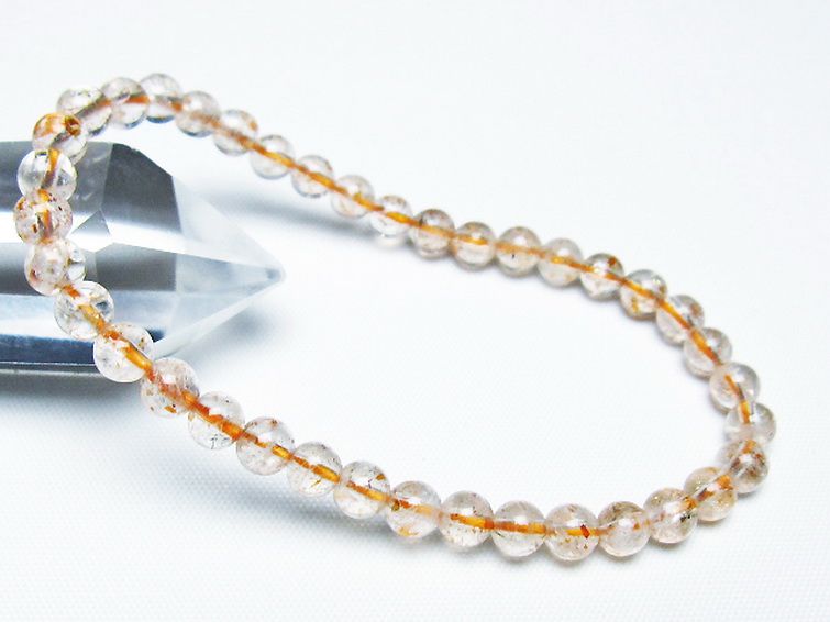 アフリカンストロベリークォーツ ブレスレット 5mm [T276-2481] 1枚目