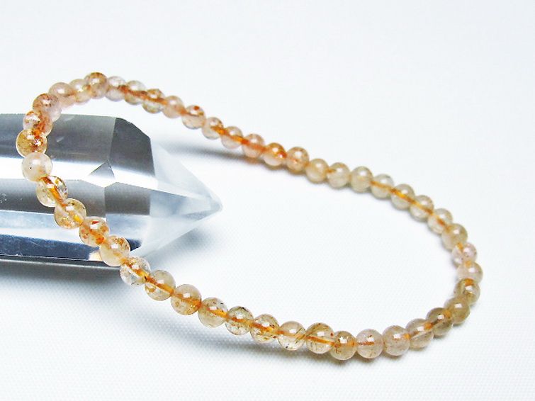 アフリカンストロベリークォーツ ブレスレット 4mm [T276-2483] 1枚目