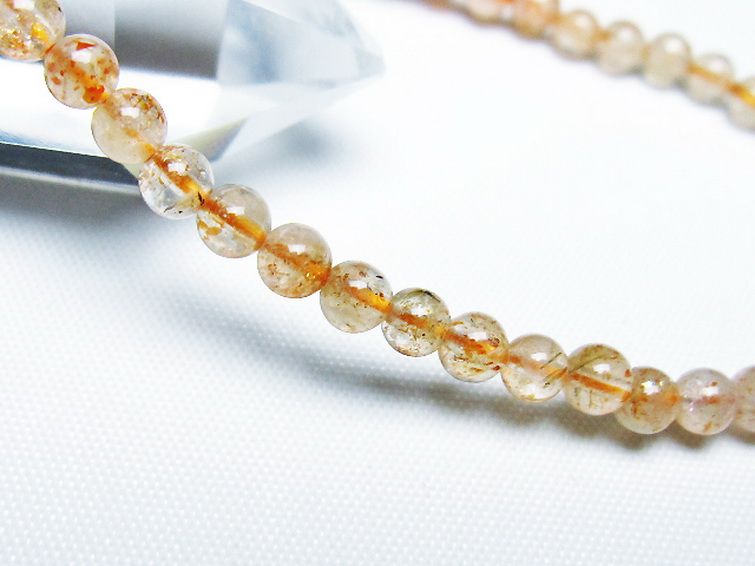 アフリカンストロベリークォーツ ブレスレット 4mm [T276-2483] 3枚目