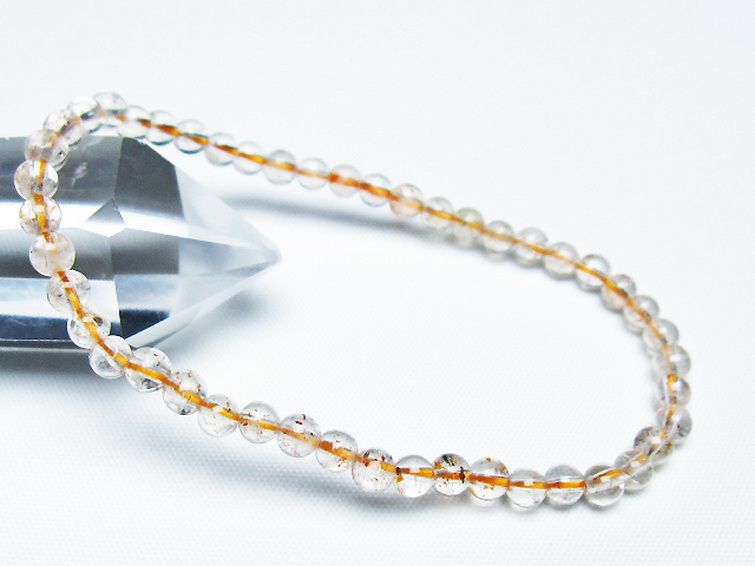 アフリカンストロベリークォーツ ブレスレット 4mm [T276-2498] 1枚目