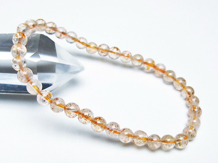 アフリカンストロベリークォーツ ブレスレット 5mm [T276-2523] 1枚目