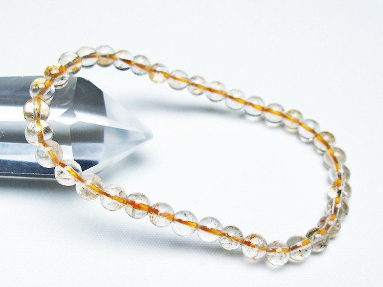 アフリカンストロベリークォーツ ブレスレット 5mm [T276-2528] 1枚目