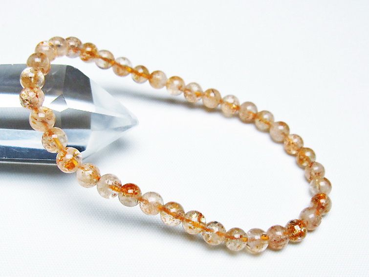 アフリカンストロベリークォーツ ブレスレット 5mm [T276-2550] 1枚目