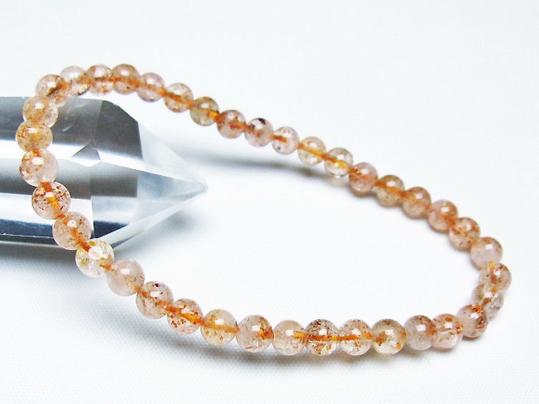 アフリカンストロベリークォーツ ブレスレット 5mm [T276-2560] 1枚目