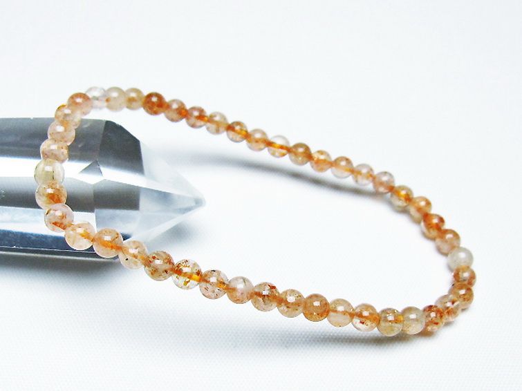 アフリカンストロベリークォーツ ブレスレット 4mm [T276-2566] 1枚目