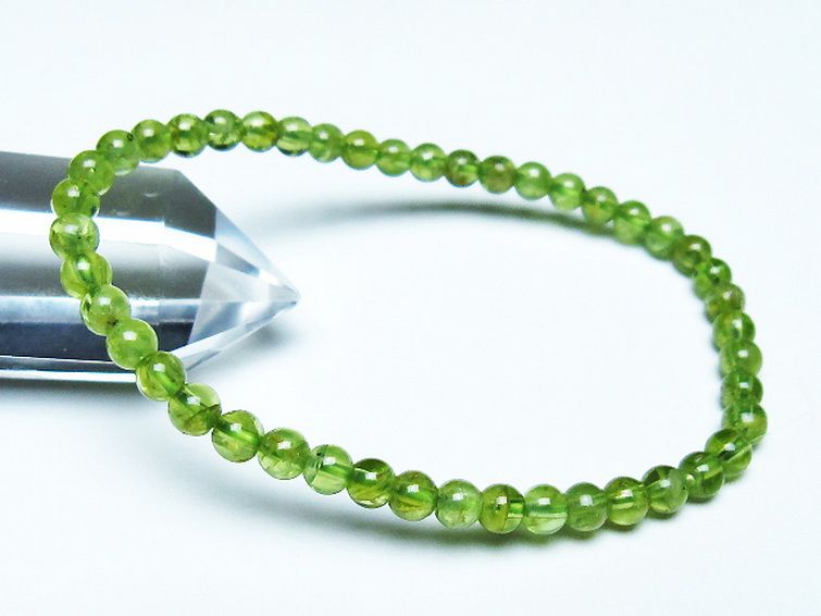 ペリドット ブレスレット 4mm [T283-10592] 1枚目