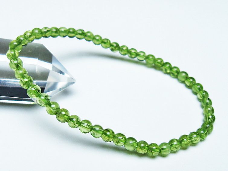 ペリドット ブレスレット 4mm [T283-10630] 1枚目