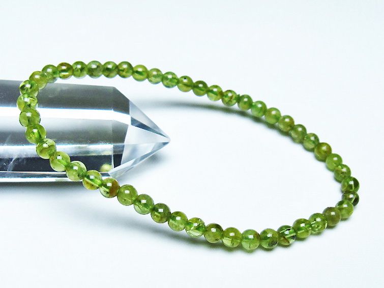 ペリドット ブレスレット 4mm [T283-10693] 1枚目
