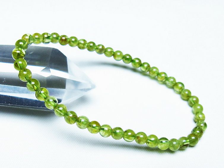 ペリドット ブレスレット 4mm [T283-10829] 1枚目