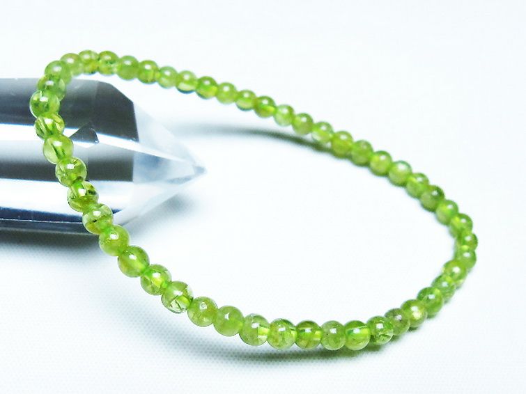 ペリドット ブレスレット 4mm [T283-10839] 1枚目