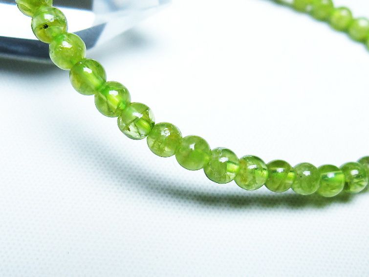 ペリドット ブレスレット 4mm [T283-10839] 3枚目