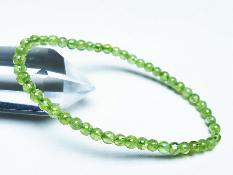 ペリドット ブレスレット 4mm [T283-10843] 1枚目