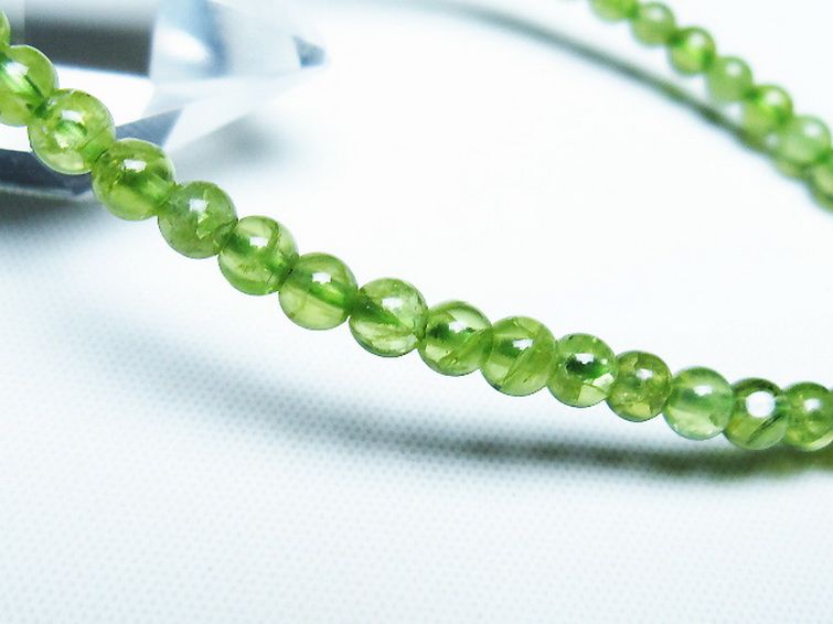 ペリドット ブレスレット 4mm [T283-10843] 3枚目