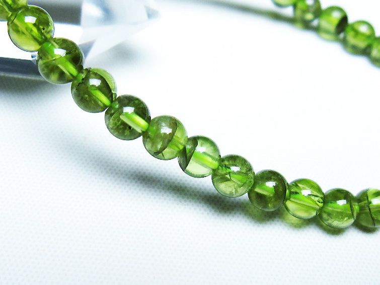 ペリドット ブレスレット 5mm [T283-10927] 3枚目