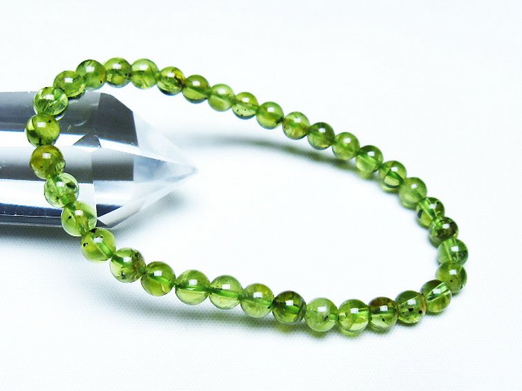 ペリドット ブレスレット 5mm [T283-10935] 1枚目