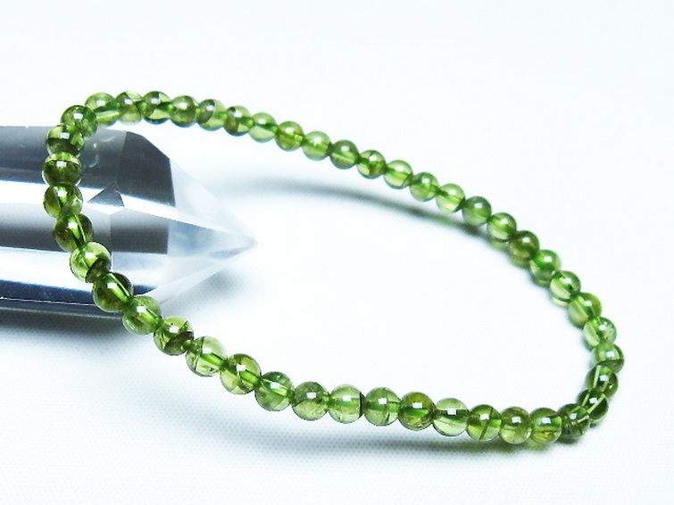 ペリドット ブレスレット 4mm [T283-10938] 1枚目