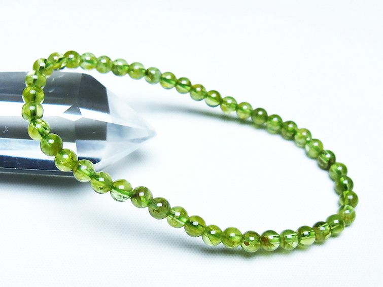 ペリドット ブレスレット 4mm [T283-10946] 1枚目