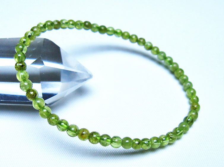 ペリドット ブレスレット 4mm [t283-11056] 1枚目