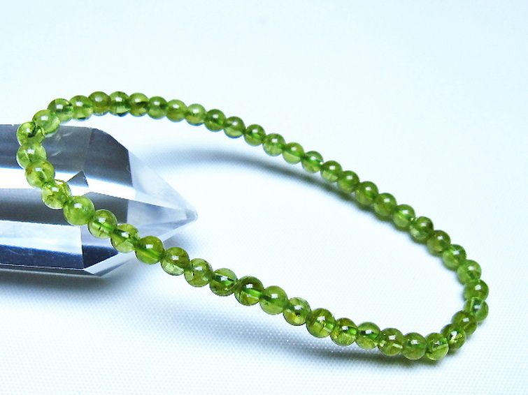 ペリドット ブレスレット 4mm [t283-11092] 1枚目