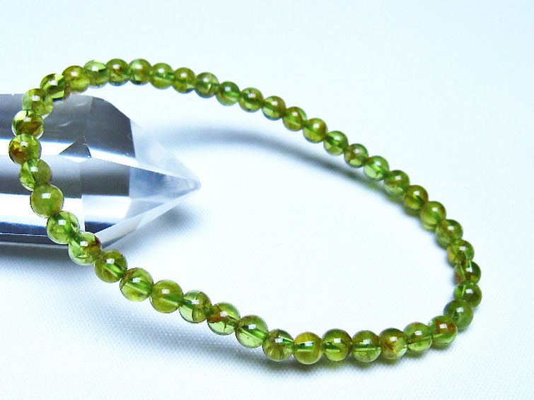 ペリドット ブレスレット 4mm [t283-11094] 1枚目