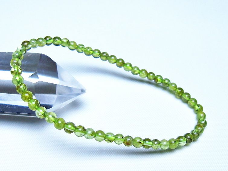 ペリドット ブレスレット 4mm [t283-11125] 1枚目