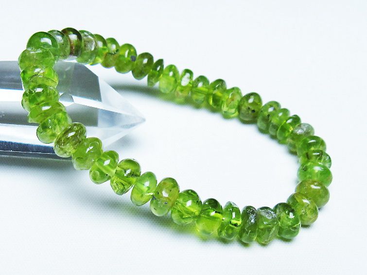 極上　大粒ペリドット　ブレス ペリドット ブレスレット 8mm [t284-2908]