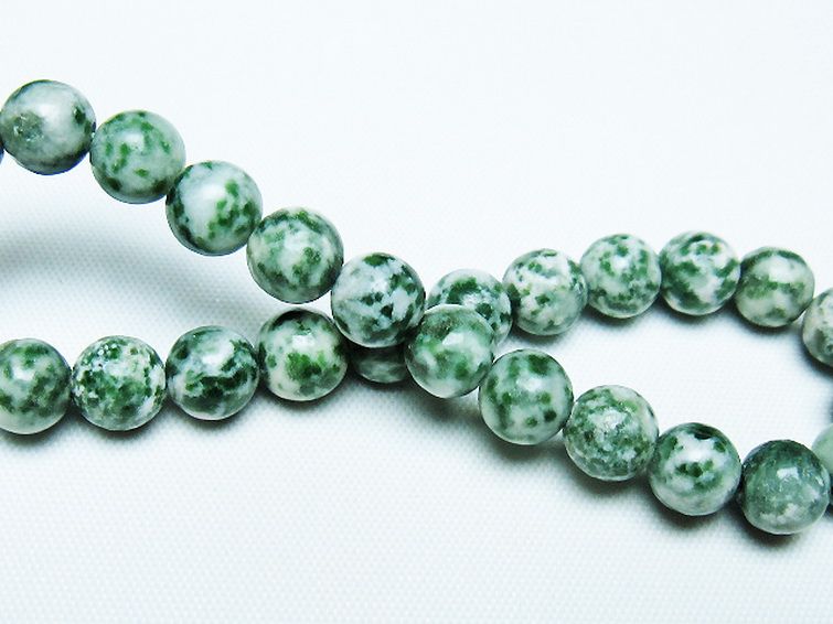 グリーンスポットジャスパー ブレスレット 7mm [T285-1491] 2枚目