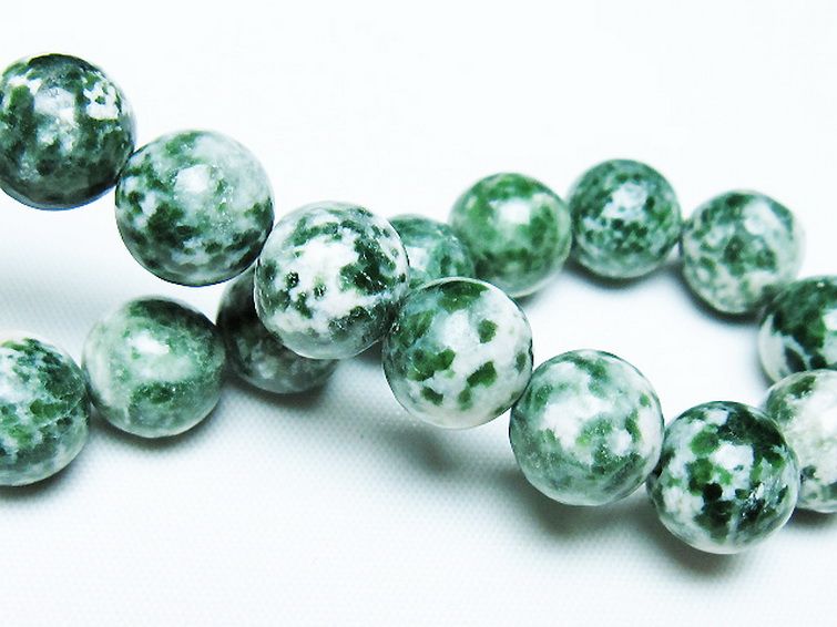 グリーンスポットジャスパー ブレスレット 11mm [T285-1501] 2枚目