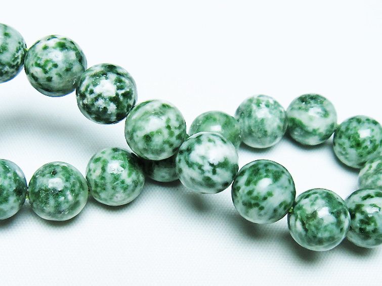 グリーンスポットジャスパー ブレスレット 11mm [T285-1524] 2枚目