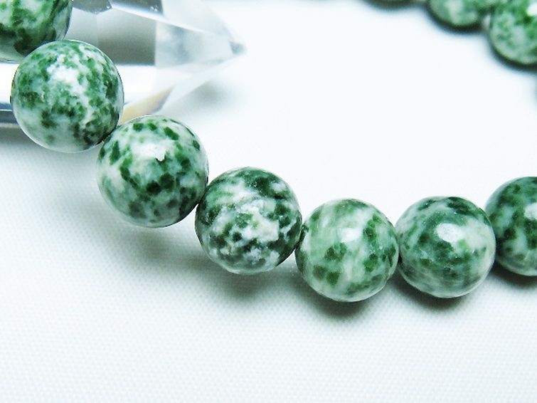 グリーンスポットジャスパー ブレスレット 11mm [T285-1524] 3枚目