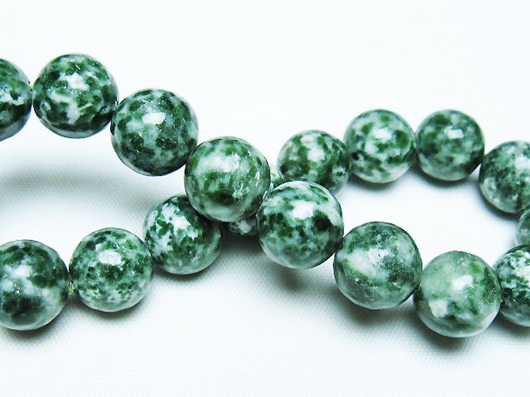 グリーンスポットジャスパー ブレスレット 11mm [T285-1549] 2枚目